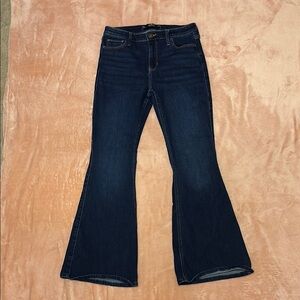 Hollister Blue Flare Wide Leg Jeans
